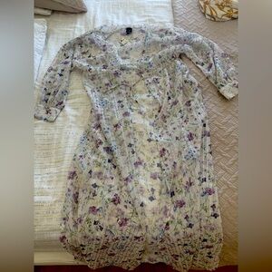 EXPRESS-floral opaque robe